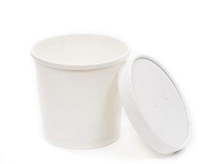 Papírová miska na polévku 26oz/750ml + papírové víčko [25 ks]