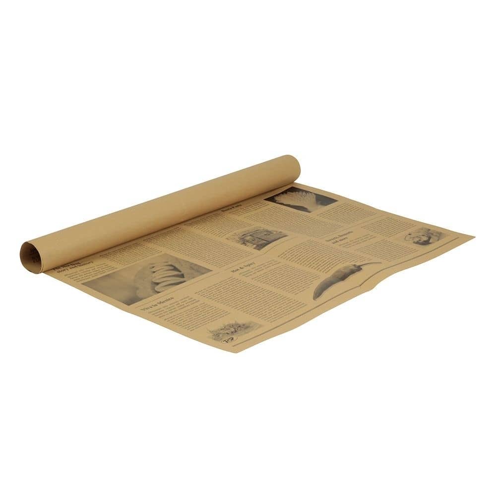 Nepromastitelný papír ecokraft 50x37,5 potisk novin 1000ks