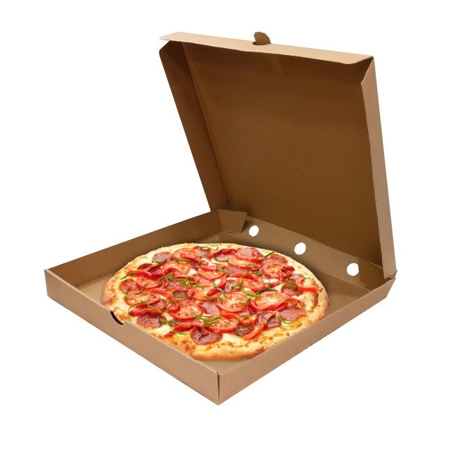 ECO PIZZA KRABICE KRAFT BEZ POTISKU/ VLASTNÍ POTISK, 30x30x4 100ks