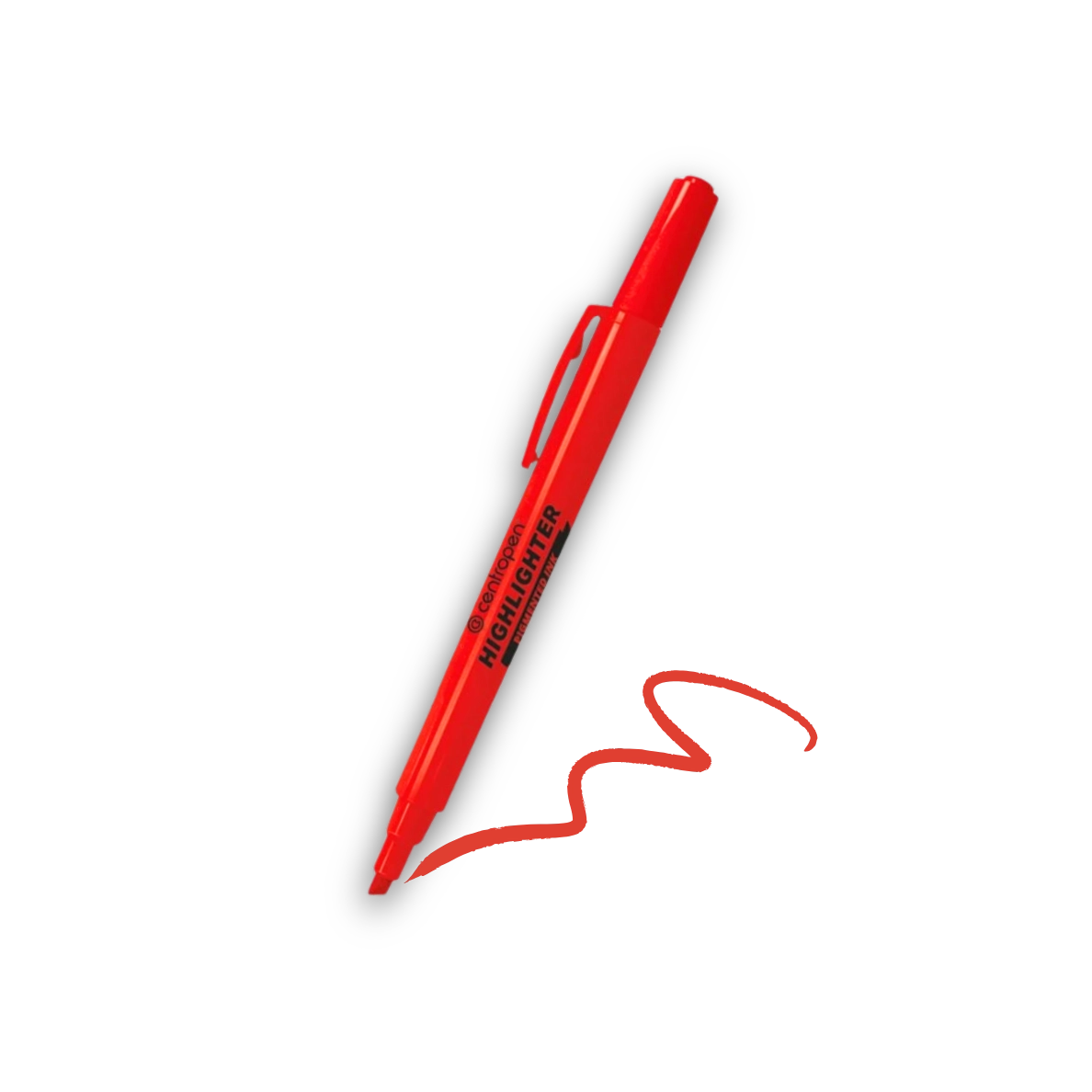 Centropen zvýrazňovač červený [1 ks]