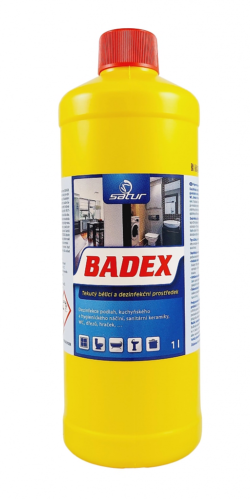 SATUR BADEX 1l bělicí a dezinfekční přípravek