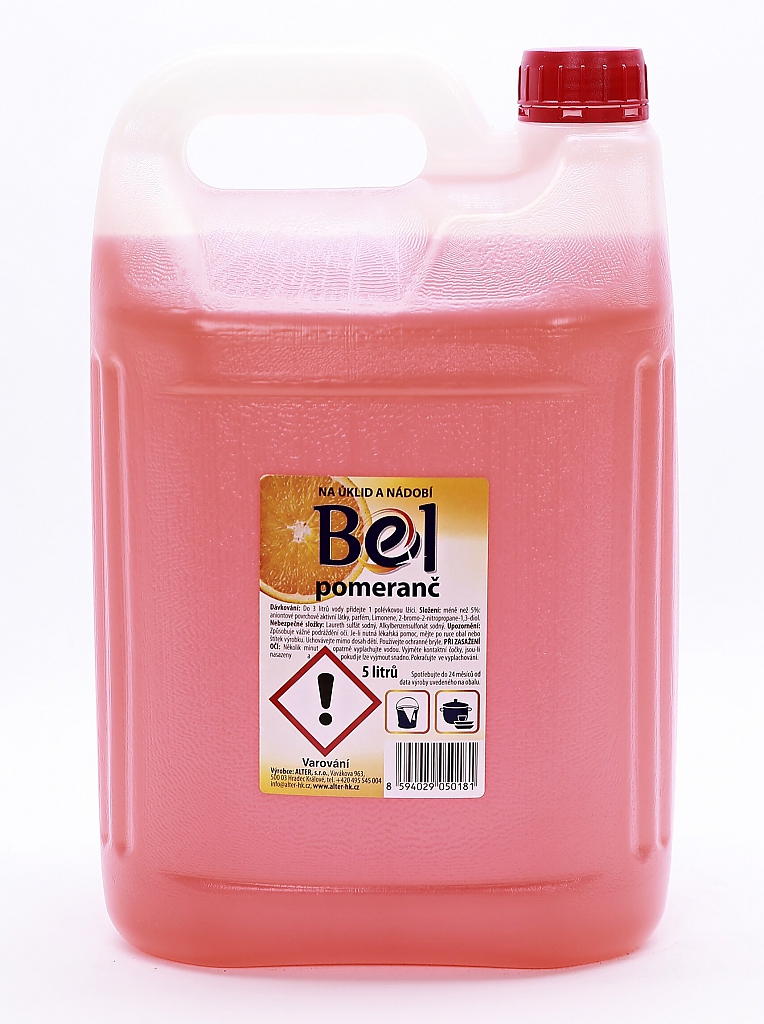 BEL POMERANČ 5l na úklid a nádobí