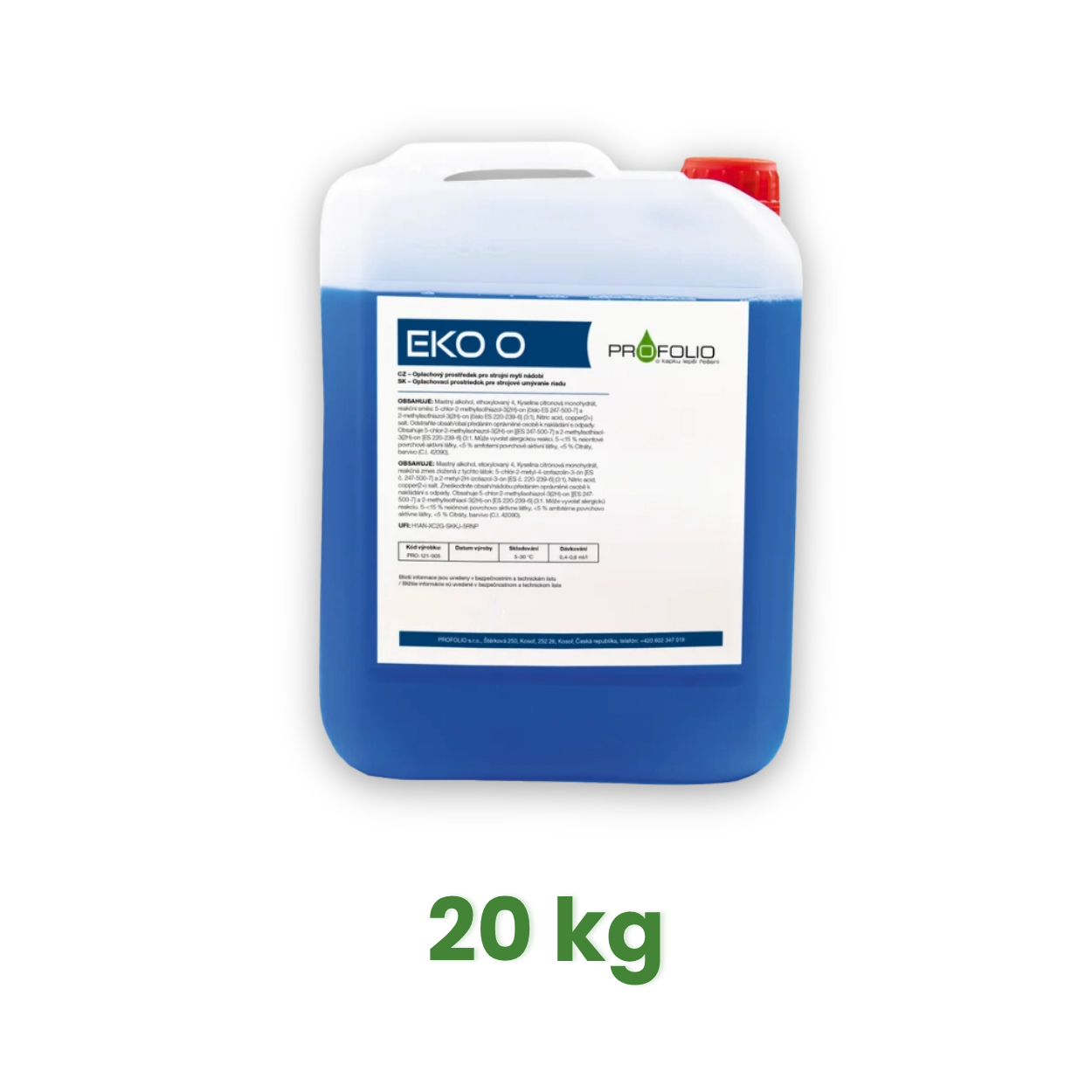 EKO O 20kg - Ekonomický oplachový prostředek pro strojní mytí nádobí [1 kanystr]