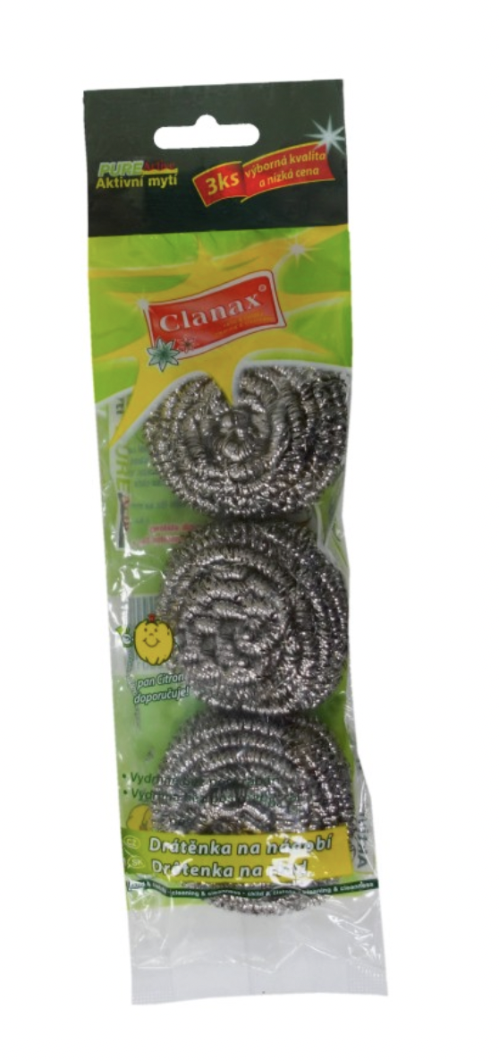 Drátěnka kovová 3ks nerez.15g
