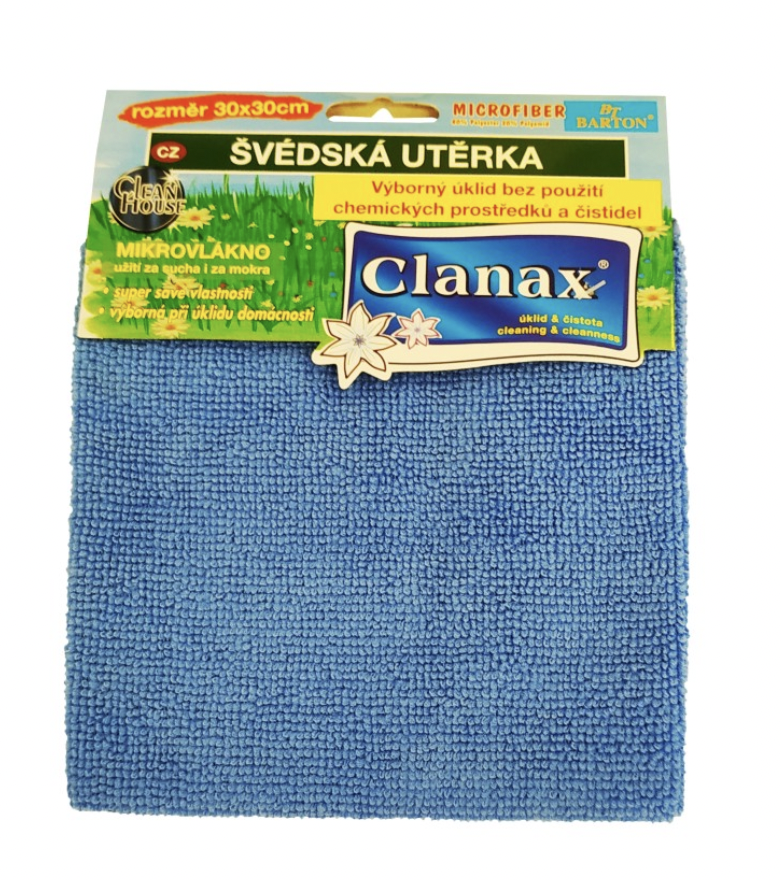Švédská utěrka 30x30, 205g modrá