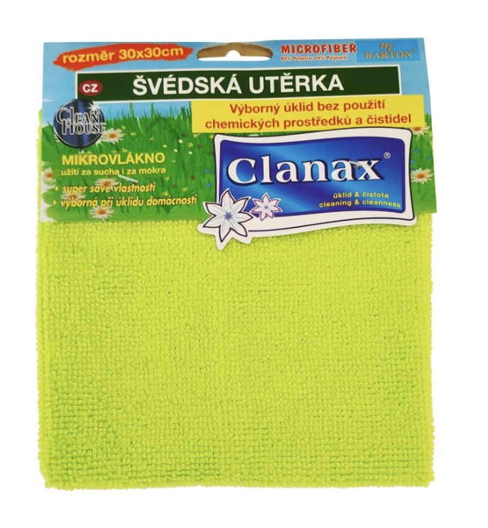 Švédská utěrka 30x30, 205g zelená