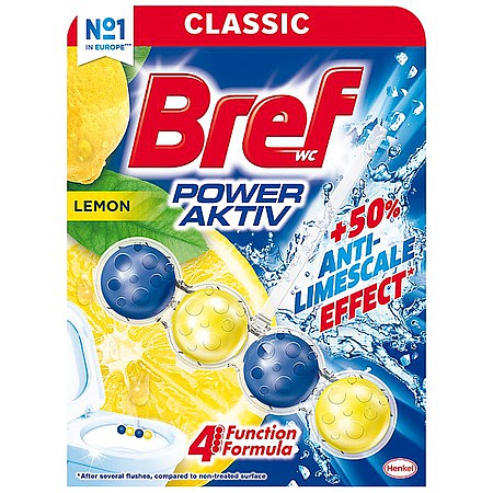 BREF POWER AKTIV závěs do WC kuličky 50g