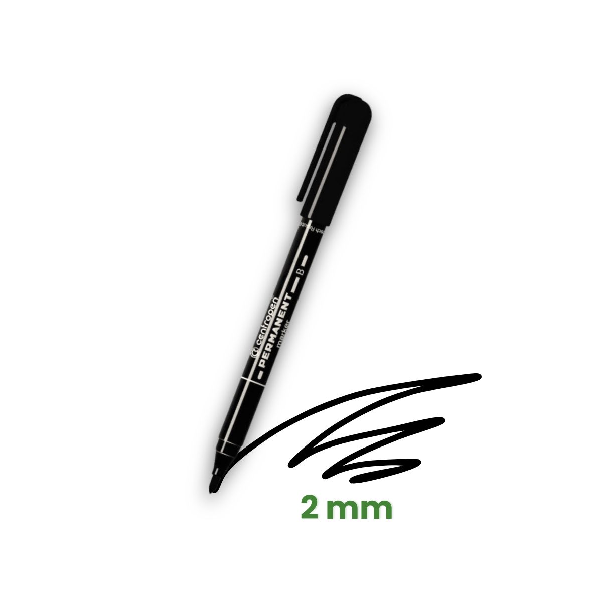 Centropen Permanent 2mm černý [1 ks]