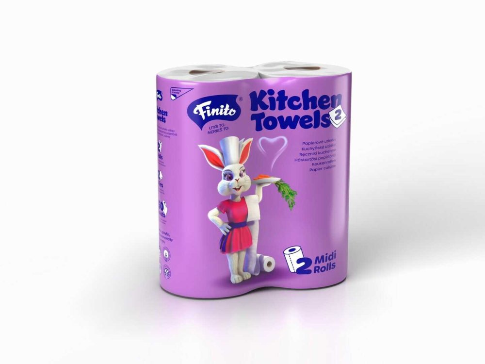 Kuchyňská utěrka tissue 2vrstvá "FINITO" 10m [2 ks]