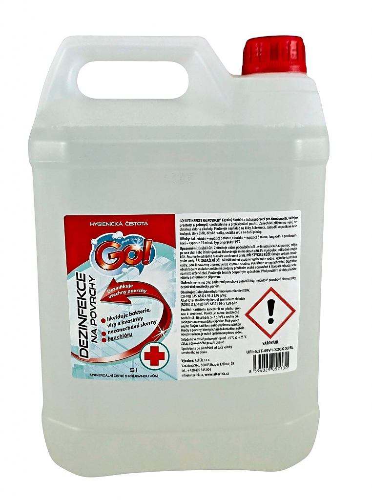 GO! DEZINFEKCE NA POVRCHY 5l