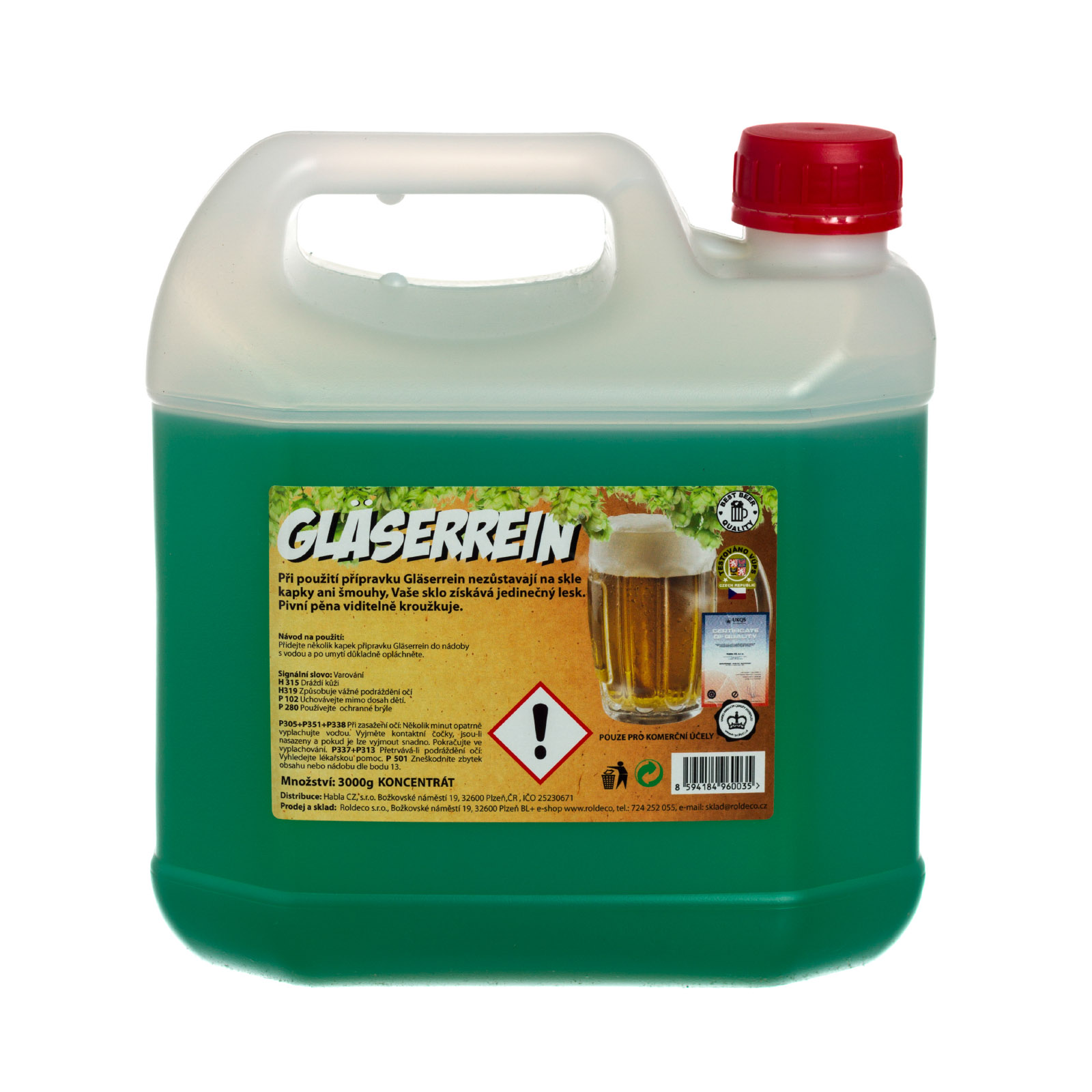 Gläserrein 3l-Přípravek na mytí pivního skla