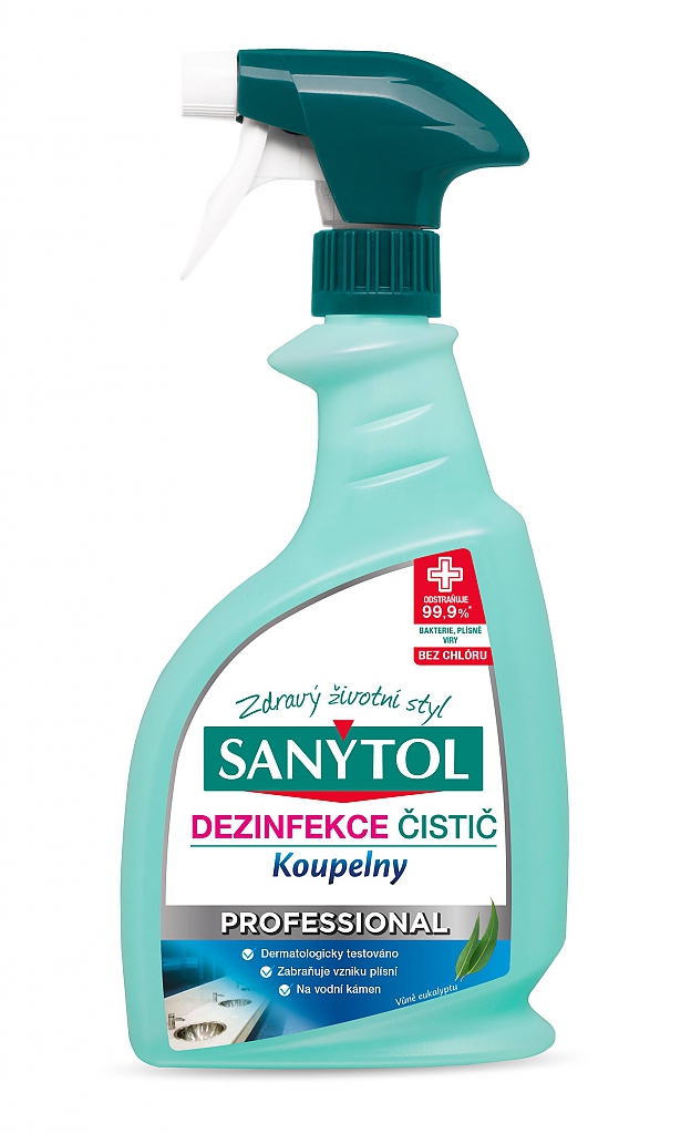 SANYTOL DEZINFEKCE KOUPELNY na vodní kámen 750ml
