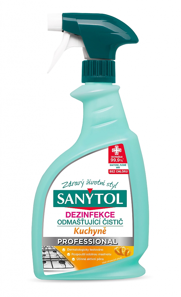 SANYTOL DEZINFEKCE KUCHYNĚ odmašťující 750ml rozp.
