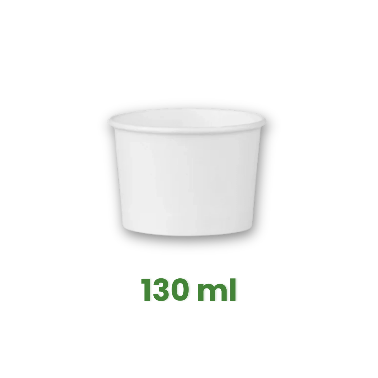 Papírová miska na zmrzlinu 130 ml, bílá [50 ks]
