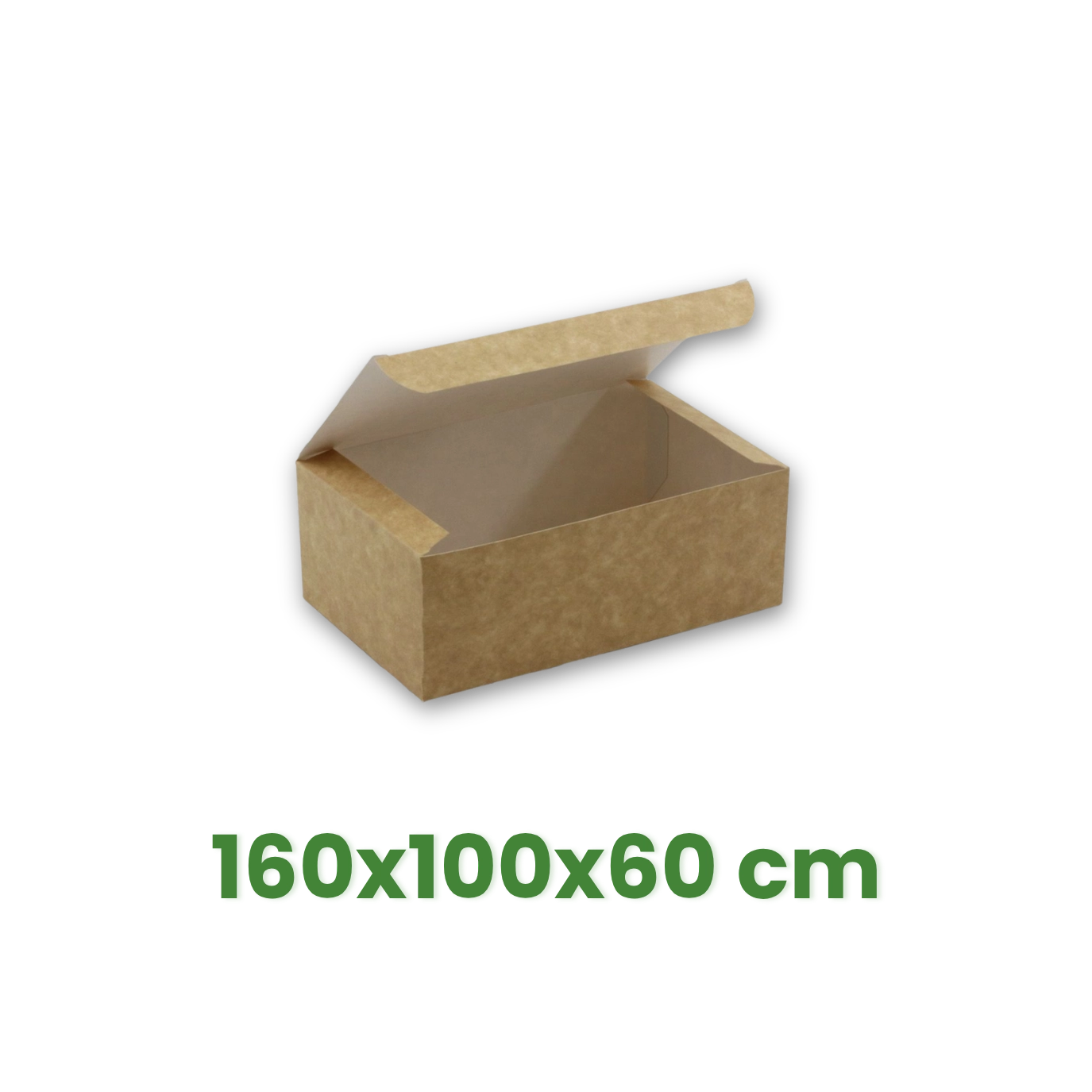 B-smart Krabička na jídlo 160x100x60 mm, Kraft hnědá [50 ks]