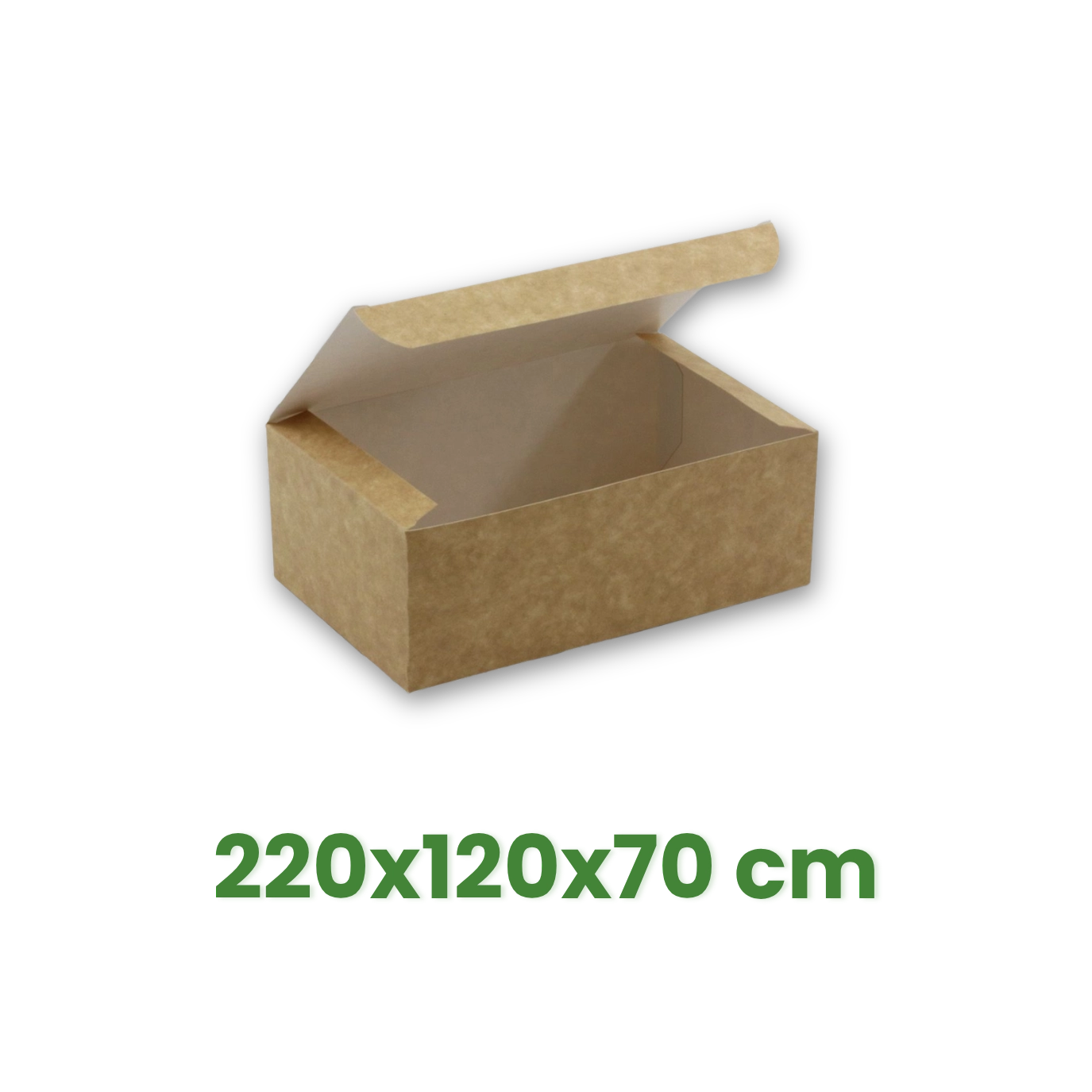 B-smart Krabička na jídlo 220x120x70 mm, Kraft hnědá [50 ks]