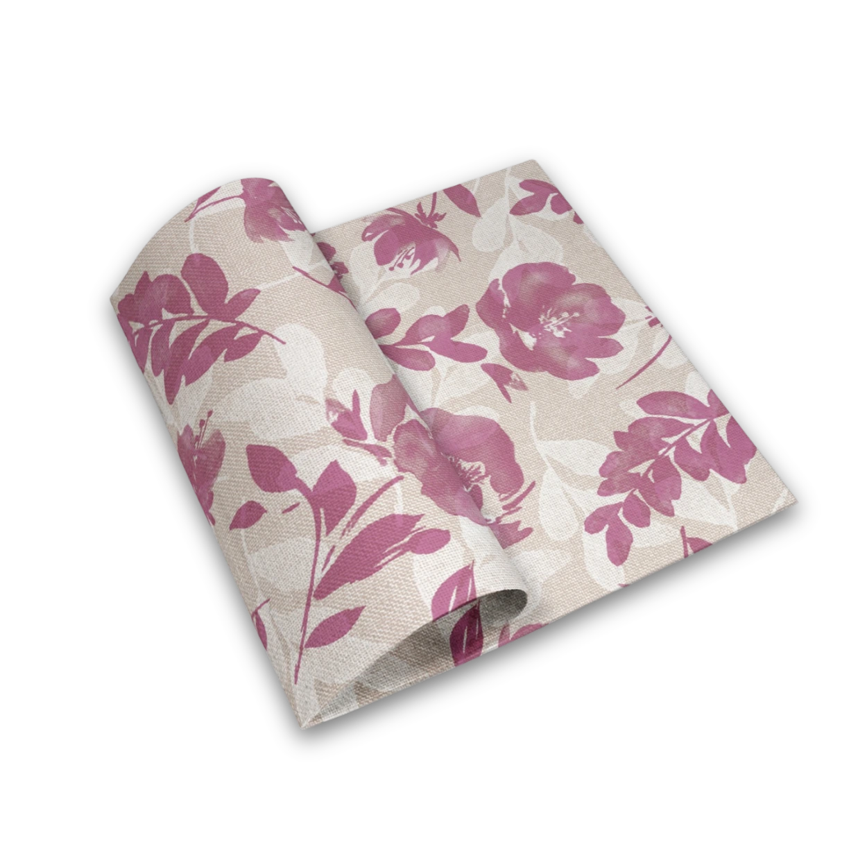 Ubrousky AIRLAID/it 40 x 40 cm, se vzorem GARDEN FUXIA [50 ks]