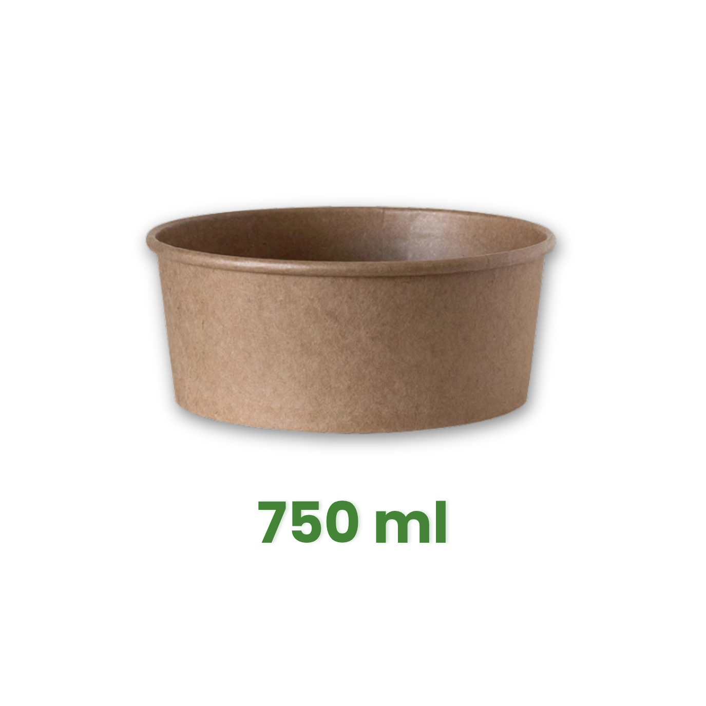 Salátová miska 750ml Ø150 mm, Kraft hnědá [50 ks]