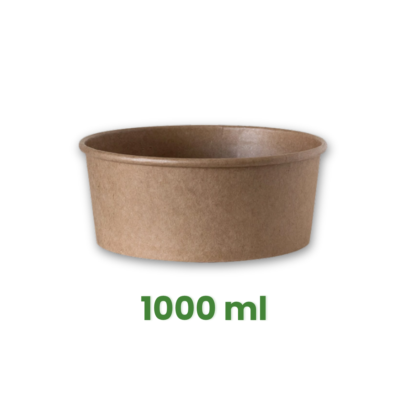 Salátová miska 1000 ml Ø150 mm, Kraft hnědá [50 ks]