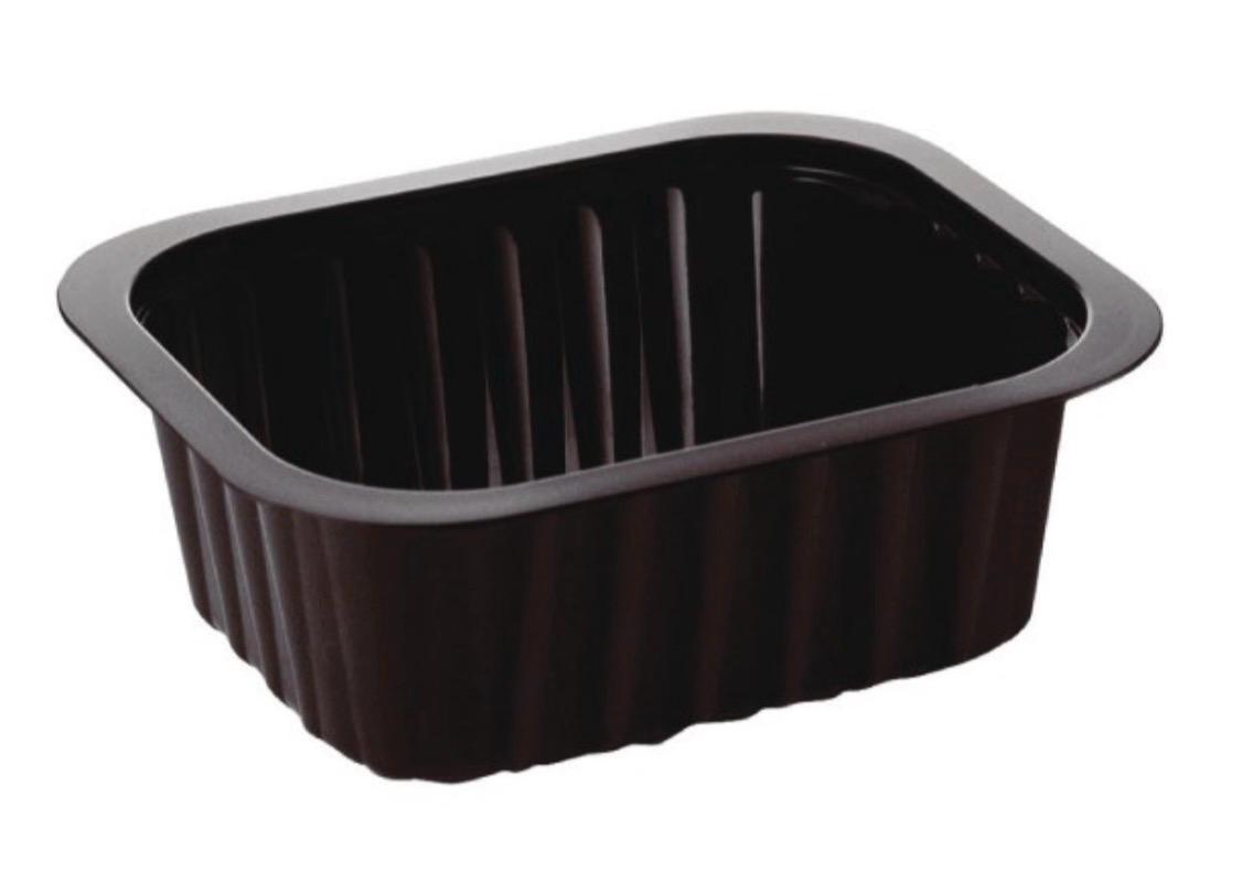 Zatavovací miska nedělená 138x114x53mm,470ml černá [300 ks]