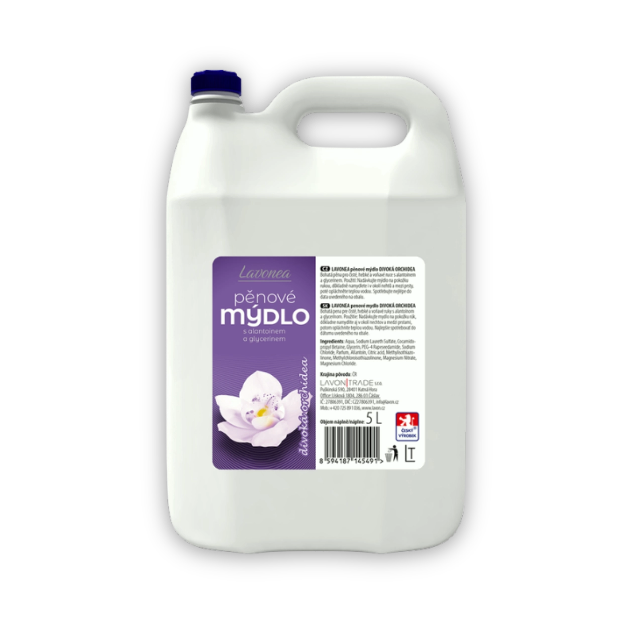 Pěnové mýdlo Divoká orchidea LAVONEA 5L
