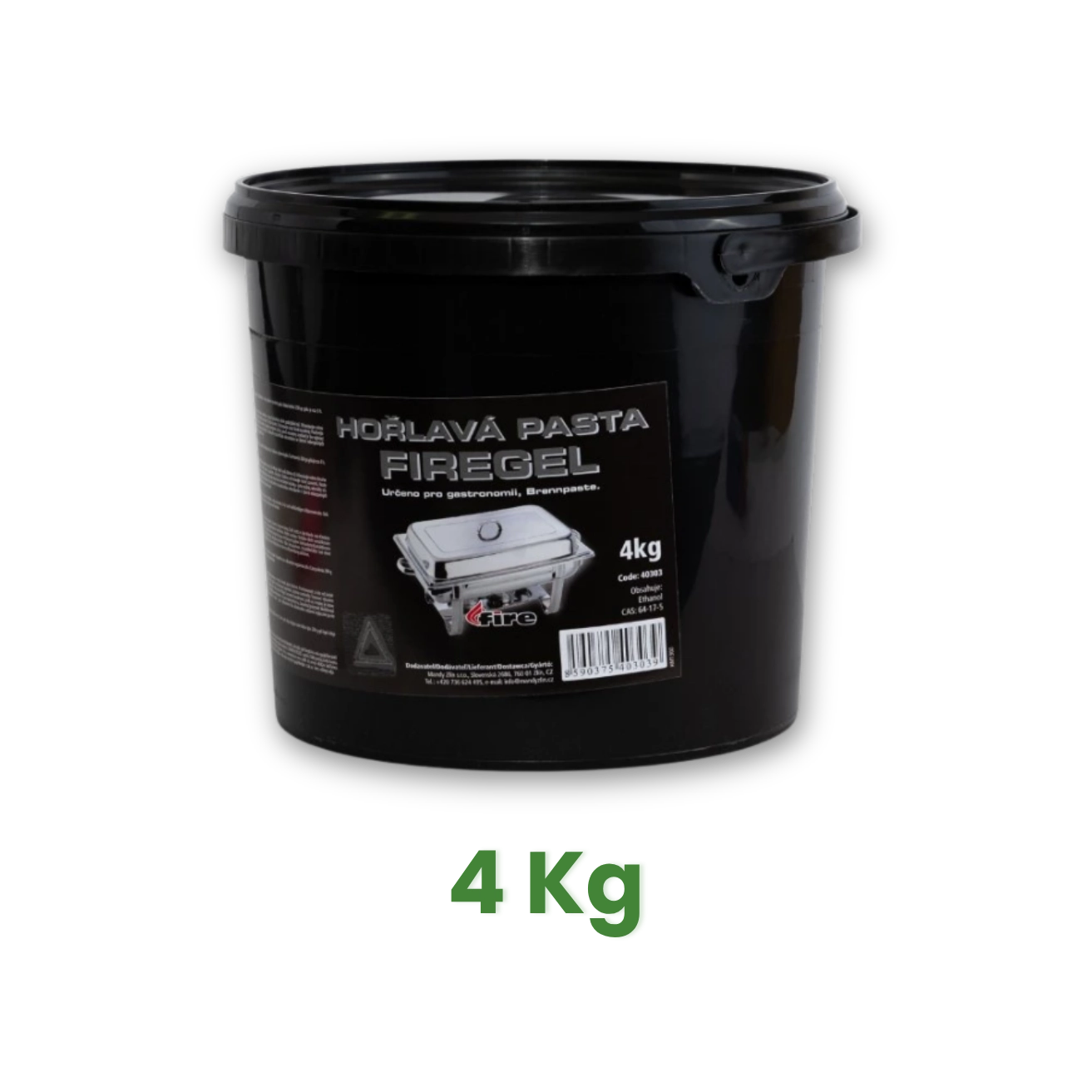 Hořlavá pasta FIREGEL, 4 Kg [1 ks]