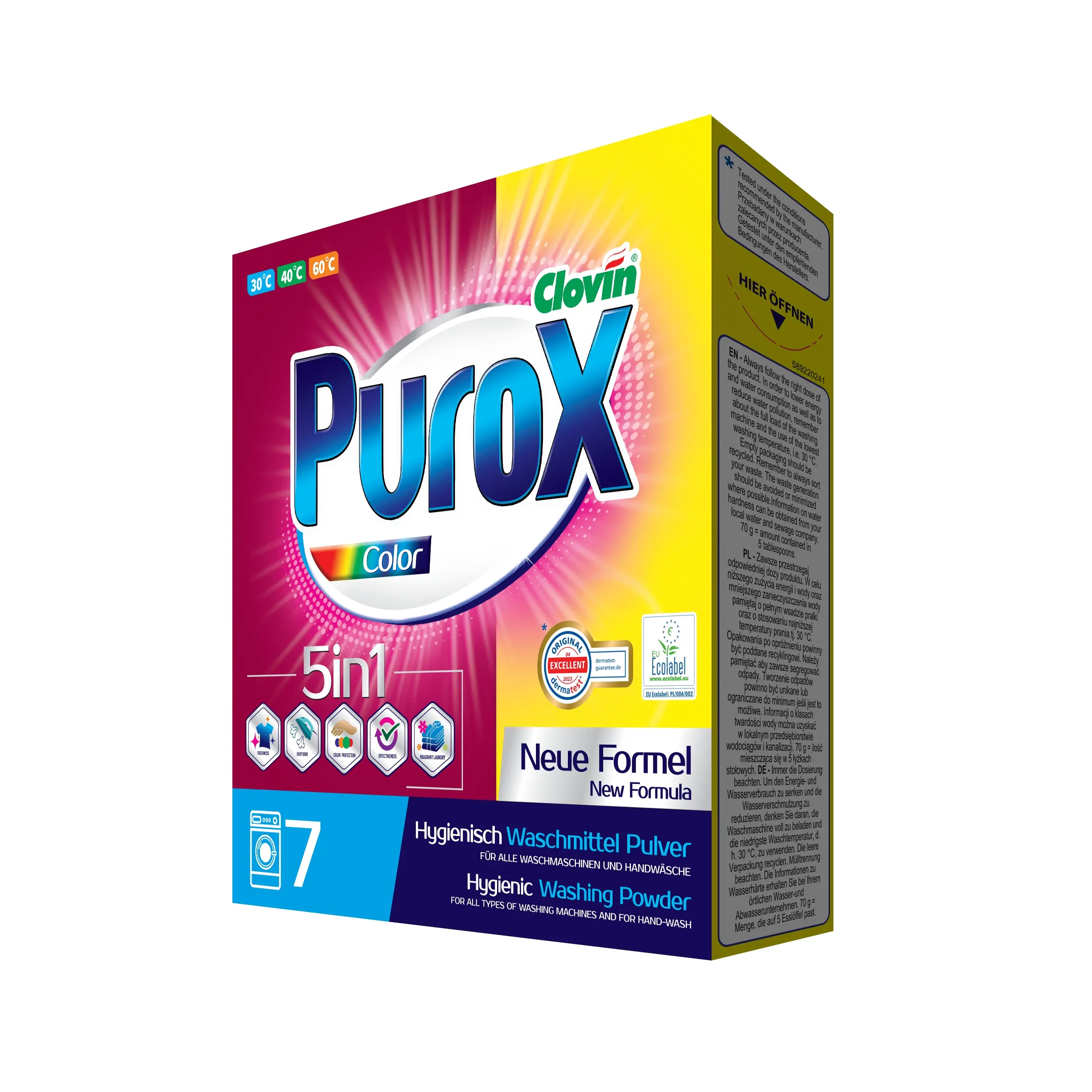 Prací prášek Purox COLOR 5 kg