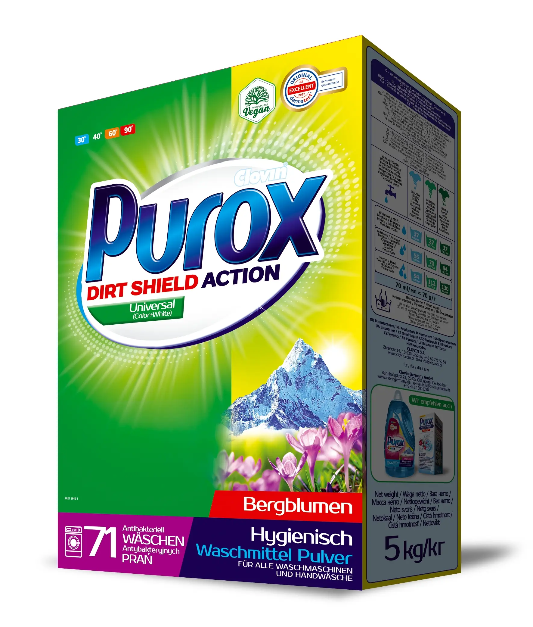 Prací prášek Purox Universal 5 kg