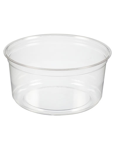Salátová miska kulatá čirá 350ml /117mm (PET) [50 ks]