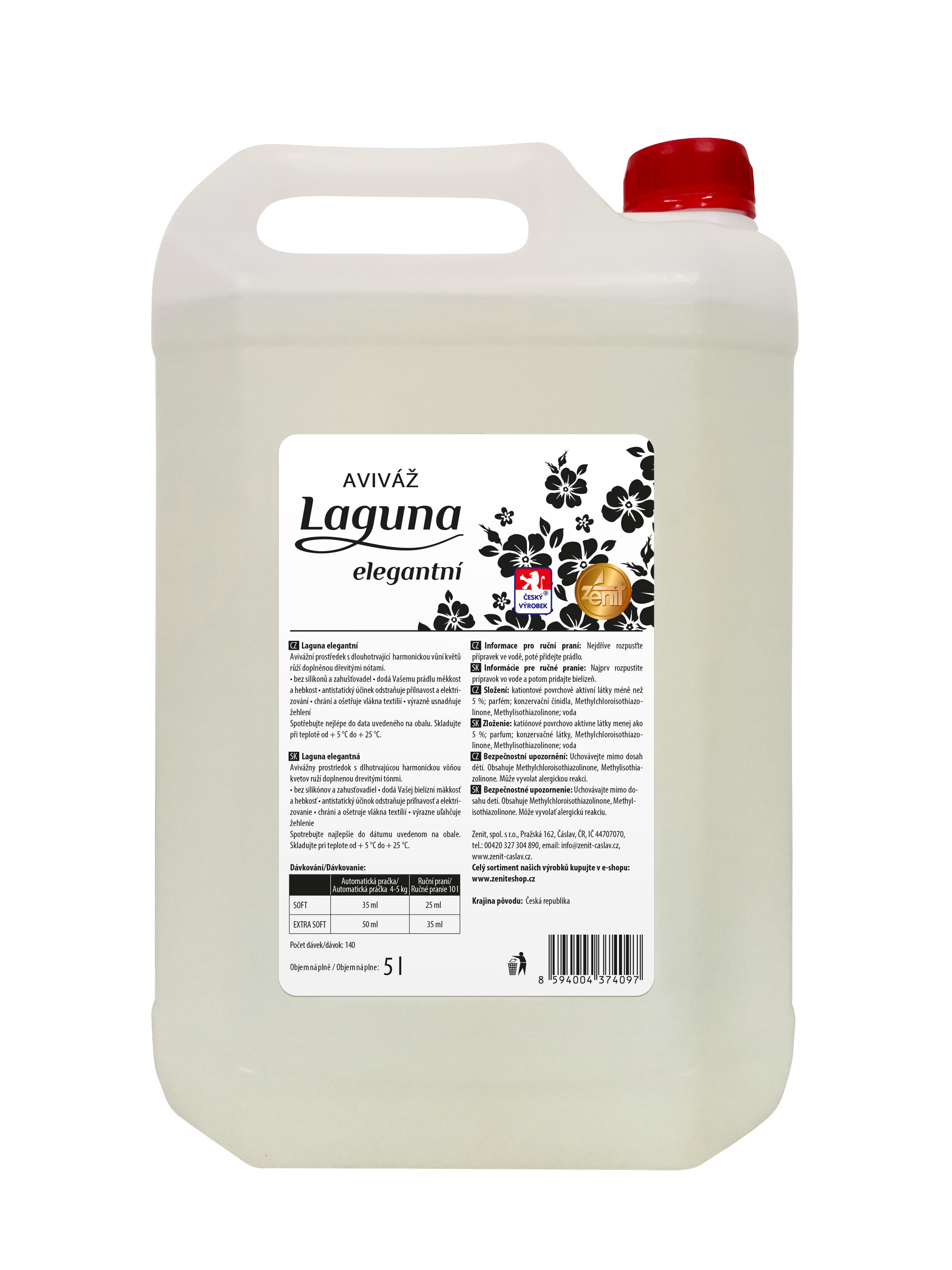 Aviváž Laguna elegant 5l bílá