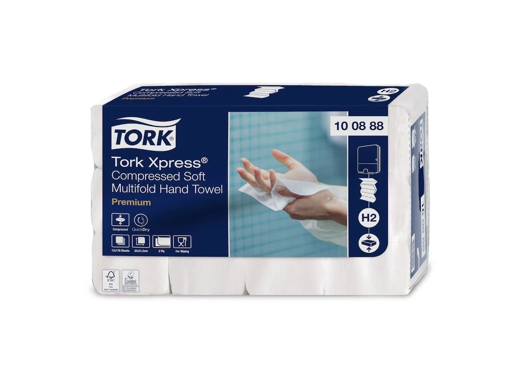Papírové ručníky skládané TORK Xpress 100288/100888 PREMIUM Soft bílá H2 2040ks