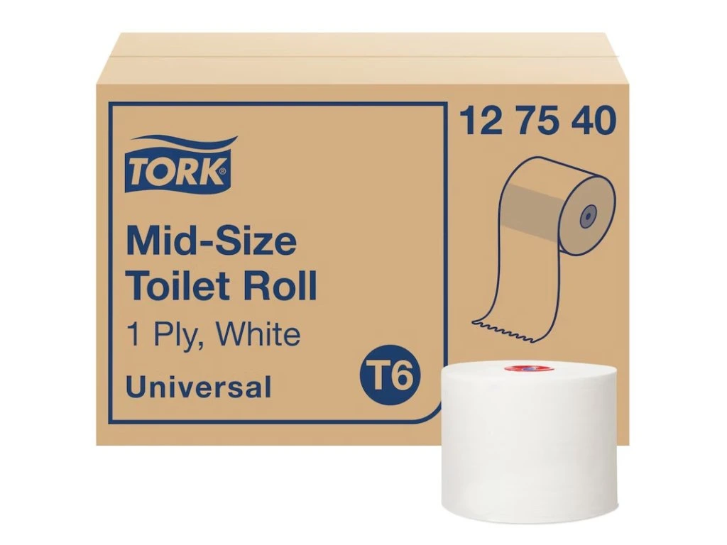 Toaletní papír kompaktní role TORK 127540 1vrstva bílý T6 - 27ks