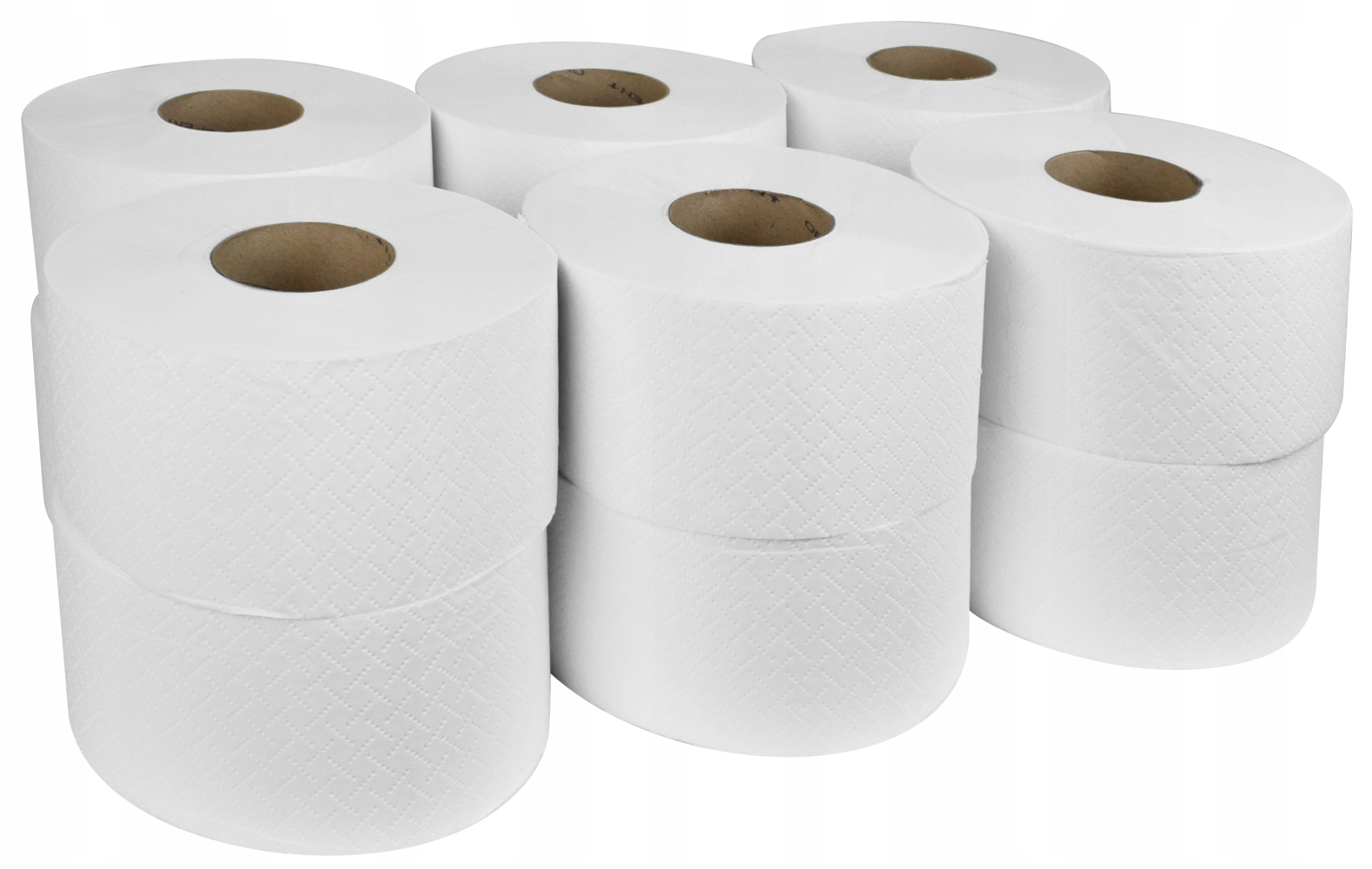 Toaletní papír JUMBO 2vrstvý, bělený,recykl , Ø 19 cm, [12 ks]