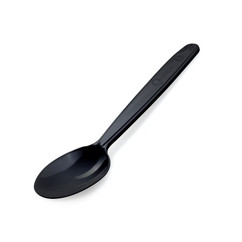 Lžíce (PP) vratná černá18,5cm [50 ks]
