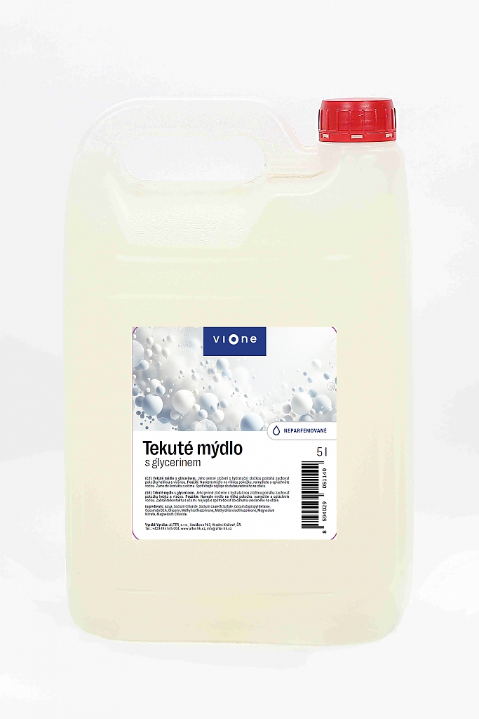 TEKUTÉ MÝDLO NEPARFEMOVANÉ BÍLÉ 5l