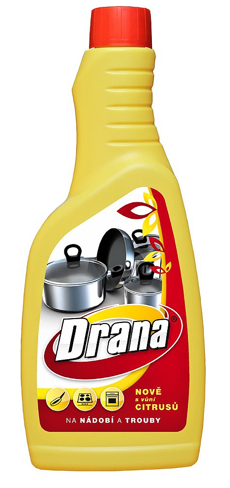 DRANA 500ml na nádobí a trouby s vůní citrusů
