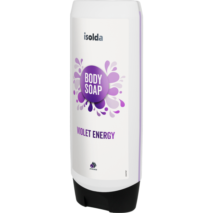 ISOLDA Violet energy body soap 550 ml, CLICK&GO!