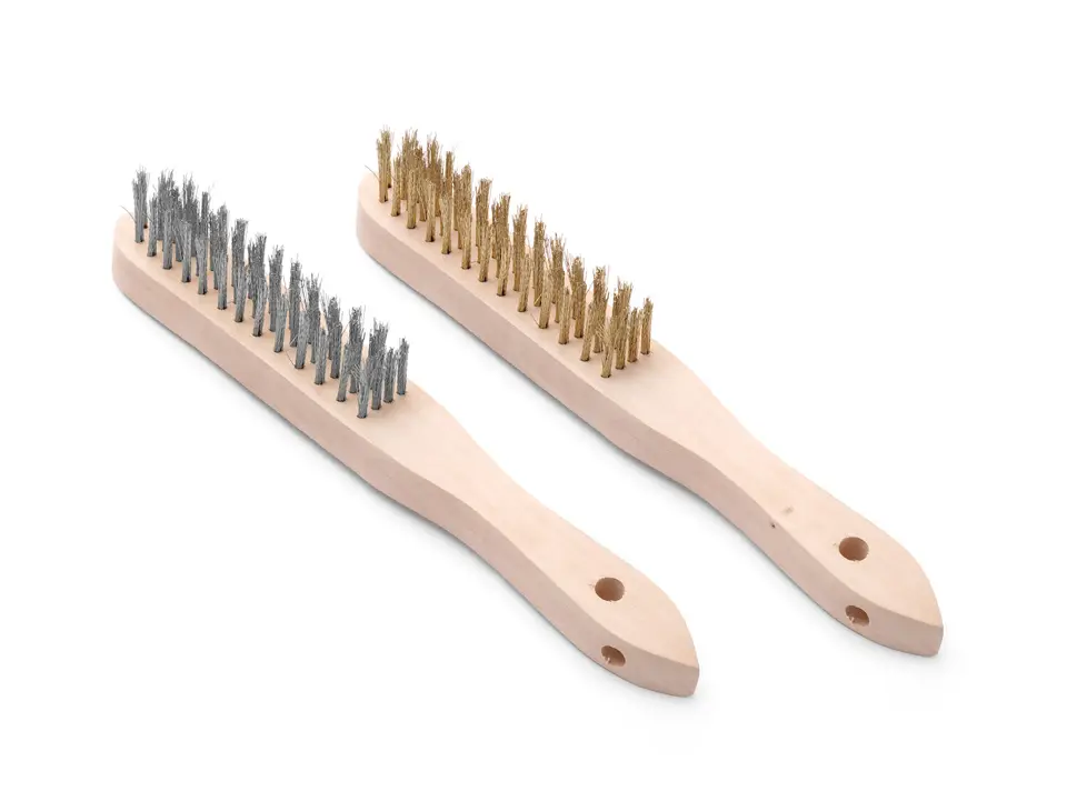 Sada drátěných kartáčů z mosazi a nerezové oceli - 2 ks(L)290mm