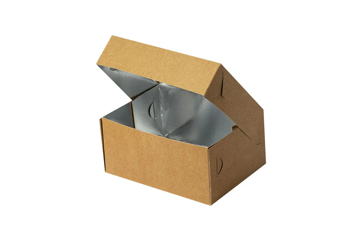 Dortová krabice Kraft s PET metalizovaným povlakem 17x12,6x7,8cm 10kg/175ks