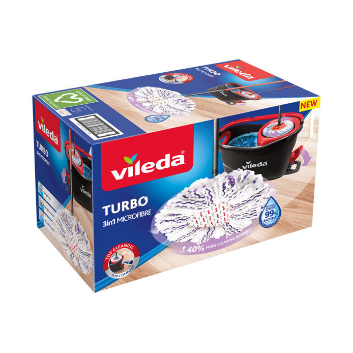 Vileda TURBO 3v1 set (třásňový mop s kbelíkem)