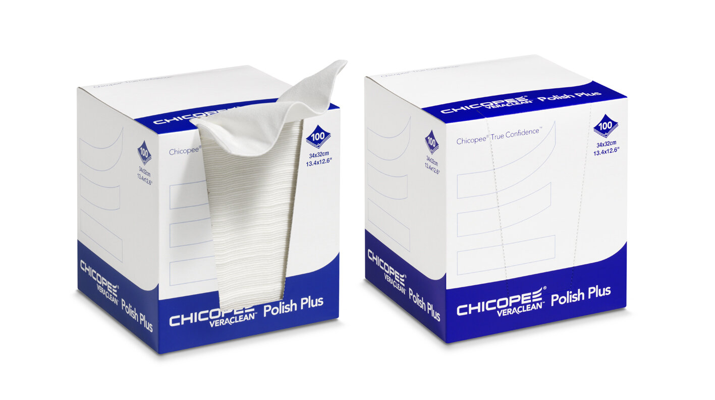 CHICOPEE utěrka VeraClean Polish Plus bílá 32 x 34 cm 100 ks (74101)