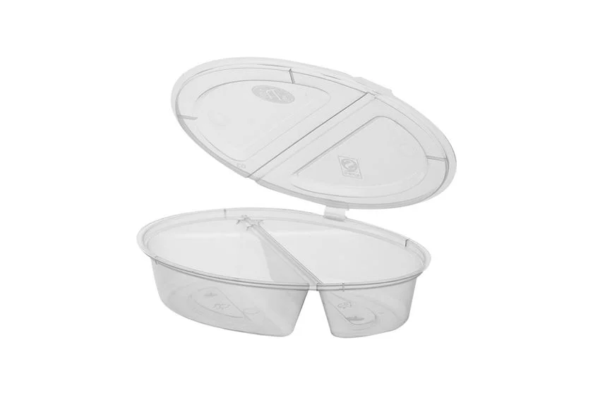 Miska na dresink dvoudílná 3oz/90ml extra pevná s integr. víčkem [50ks]
